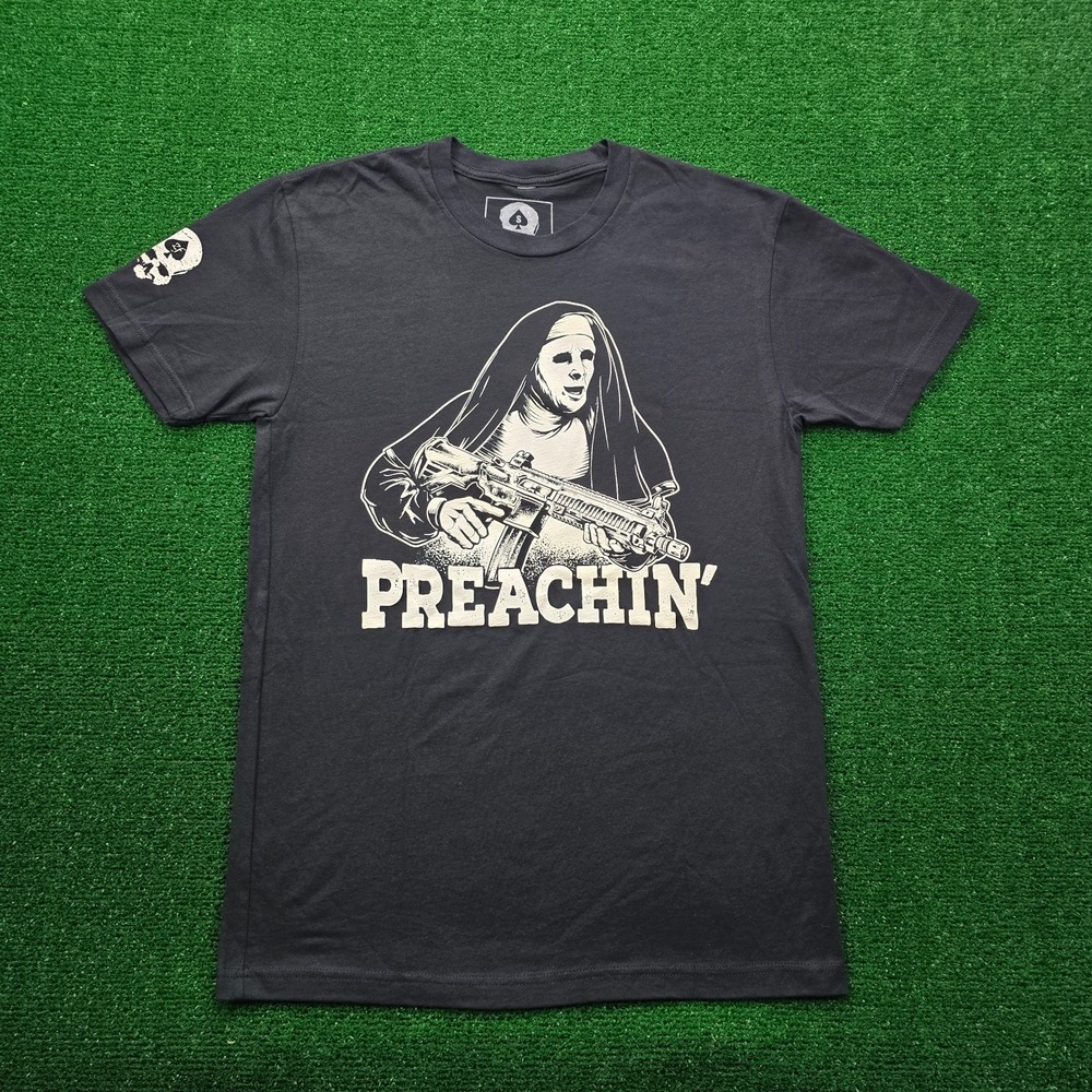 Zero Foxtrot Tshirt Mens Small Black Short‎ Sleeve The Town Movie Preachin